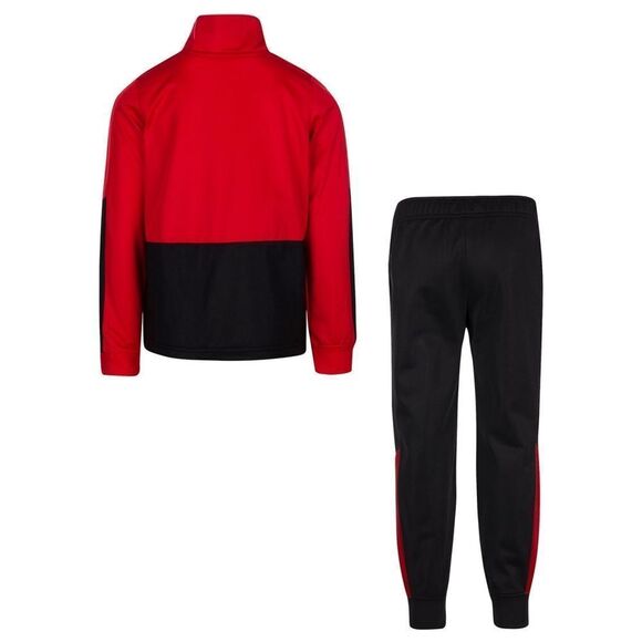 New! NIKE Boys 2-Piece Jacket & Pants Track Suit Matching Set Black Red - Picture 2 of 2